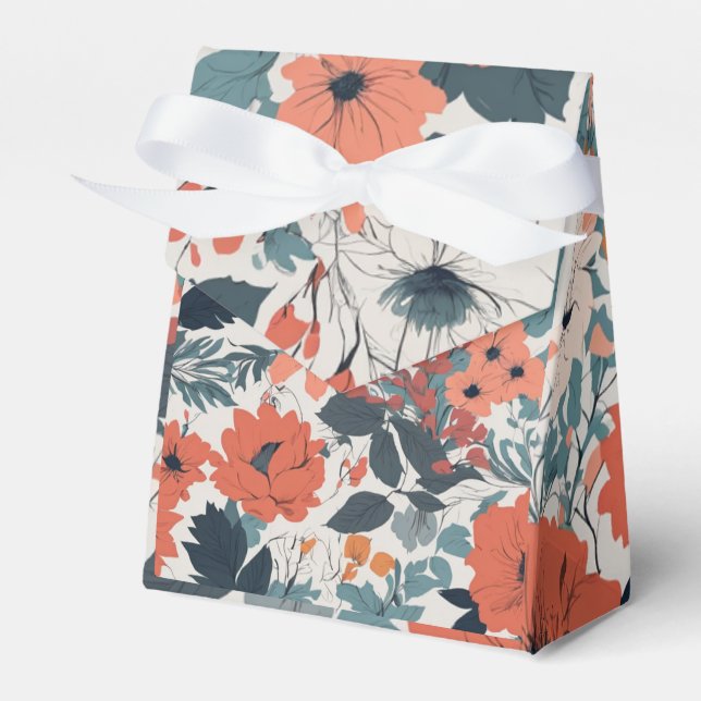 Caixinha De Lembrancinhas Floral Favor Box (Frente)