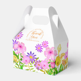 Caixinha De Lembrancinhas Floral Garden White Tent Box