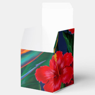 Caixinha De Lembrancinhas Floral havaiano do paraíso tropical