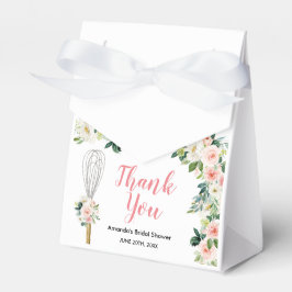 Caixinha De Lembrancinhas Floral rosa logo para ser arrancada do Chá de pane