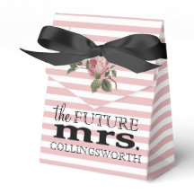 Floral Stripes Chá de panela Futuro Sra.