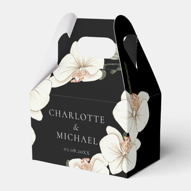 Caixinha De Lembrancinhas  Floral Wedding Box Geschenkschachtel (Frente)