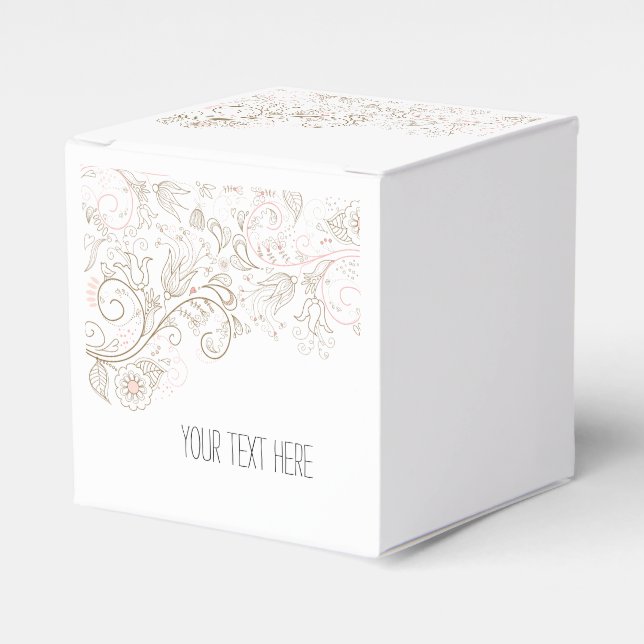 Caixinha De Lembrancinhas Floral Whimsy (Frente)