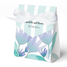 Flores de Aquarelas Azuis Caribes do Oceano