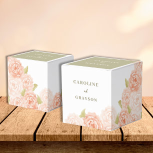 CAIXINHA DE LEMBRANCINHAS FLORES DE COR DA ÁGUA
