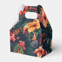 Flores De Hibisco, Um Padrão Floral Tropical