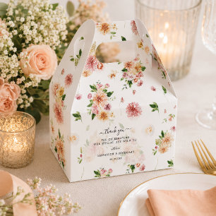 Caixinha De Lembrancinhas Flores de Jardim Obrigado Casamento