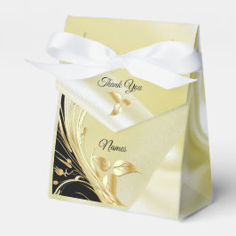 Caixinha De Lembrancinhas Flores de prata ou Abstrato Douradas em - Seda e A