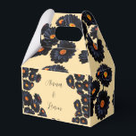 Caixinha De Lembrancinhas Flores de veludo preto<br><div class="desc">Flores de veludo pretas design.</div>