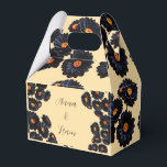Caixinha De Lembrancinhas Flores de veludo preto<br><div class="desc">Flores de veludo pretas design.</div>