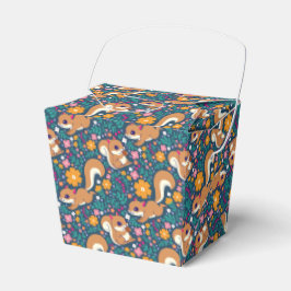 Caixinha De Lembrancinhas Flores e esquilos de primavera