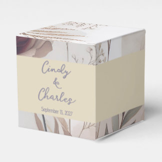 Caixinha De Lembrancinhas Flores Elegantes