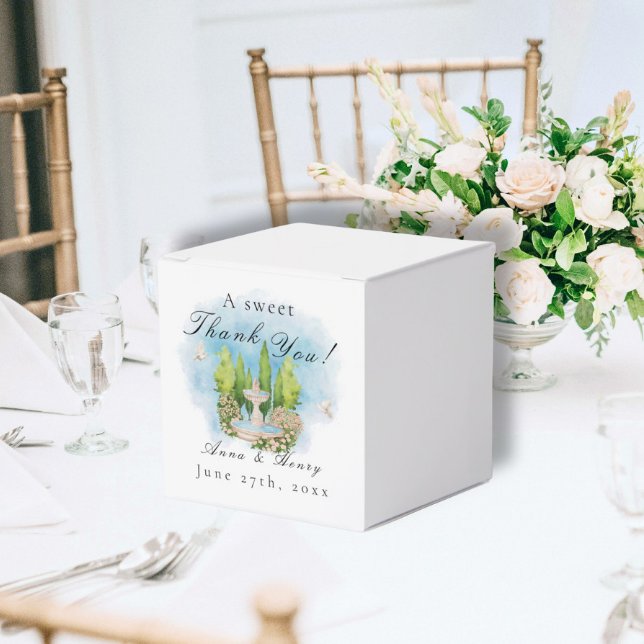 Caixinha De Lembrancinhas Flores Elegantes, pombos de casamentos Obrigado (Criador carregado)