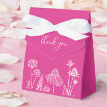 Flores Quentes Rosa Agradecemos