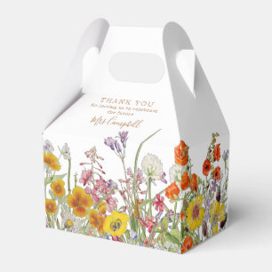 Caixinha De Lembrancinhas Flores Silvestres Coloridas País Futuro Sra Floral