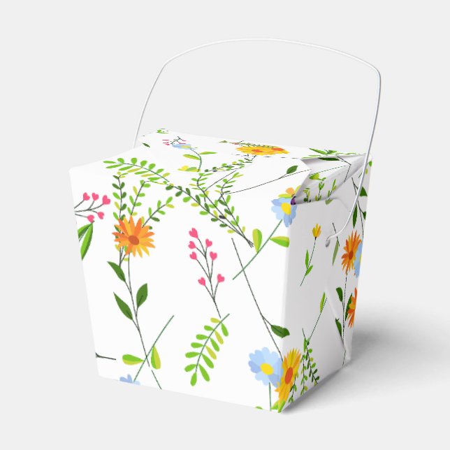Caixinha De Lembrancinhas Flores silvestres de primavera e verão (Frente)
