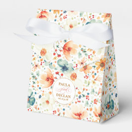 Caixinha De Lembrancinhas Flores Silvestres Elegantes Românticas Boho Florai