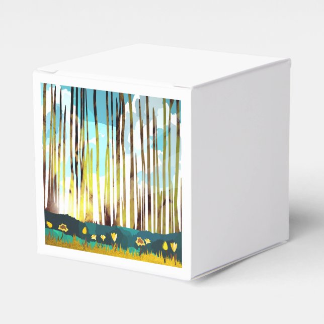 Caixinha De Lembrancinhas Floresta da Manhã (Frente)