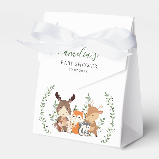 Caixinha De Lembrancinhas Florestas Botânicas De Molho Verde (Frente)