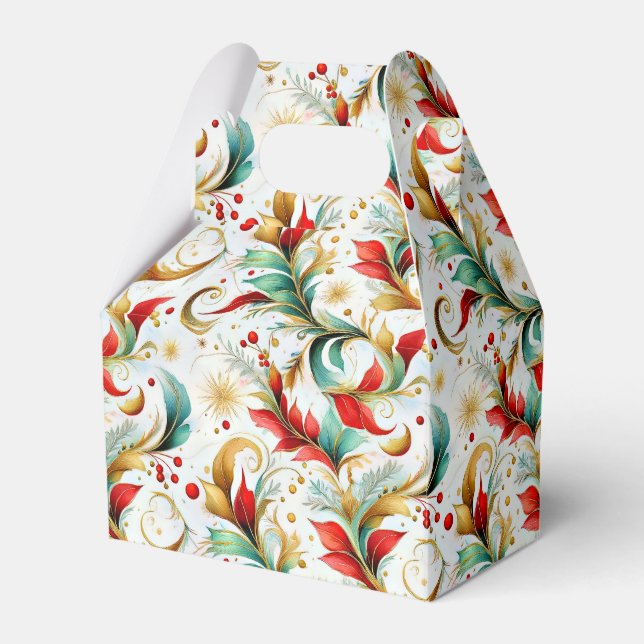 Caixinha De Lembrancinhas Flórida de natal girada (Frente)