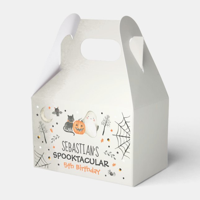Caixinha De Lembrancinhas Fofo Ghost Spooktacular Decor de Aniversário Bonit (Frente)