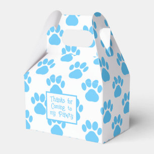 Caixinha De Lembrancinhas Folha de animais Silhouette Piscina azul Papel bra