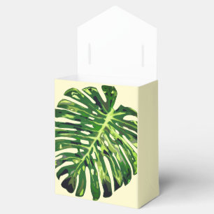Caixinha De Lembrancinhas Folha de Monstera Tropical
