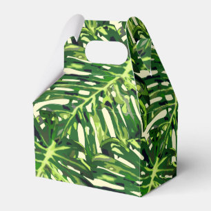 Caixinha De Lembrancinhas Folhas de Monstera Tropicais