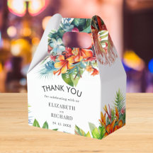Folhas Tropicais Casamento Floral na Praia