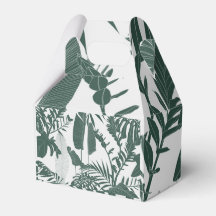 Folhas tropicais traçadas à mão.