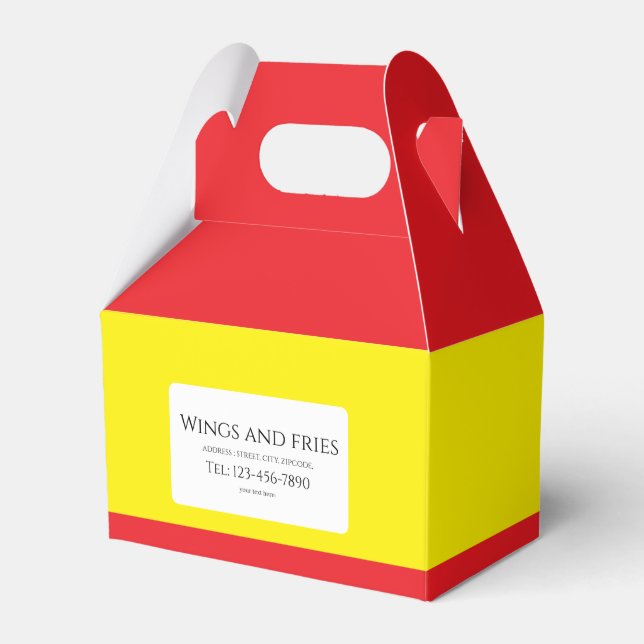 Caixinha De Lembrancinhas food/ restaurant/ package style (Frente)