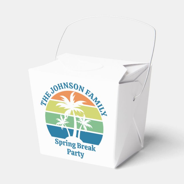 Caixinha De Lembrancinhas Fortuna de Palmeiras do Partido das Ilhas Tropicai (Frente)