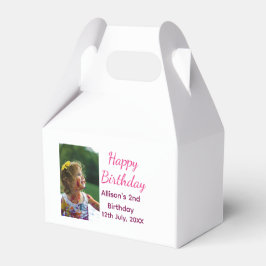 Caixinha De Lembrancinhas Foto: Apelido clássico moderno data feliz aniversá