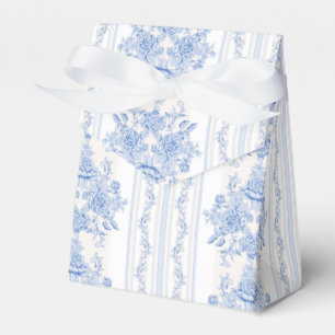 Caixinha De Lembrancinhas Francês,chique, vintage,azul pálido,branco,contado