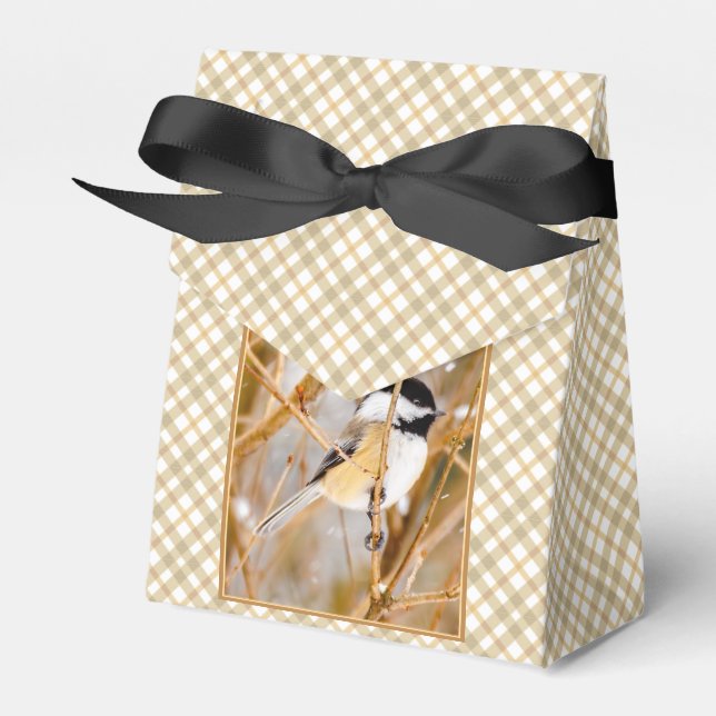 Caixinha De Lembrancinhas Frango de Capa Preta - Fotografia Original (Frente)