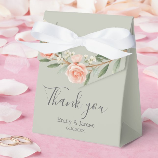 Caixinha De Lembrancinhas Fraqueza rosa, romântica (Casamento)