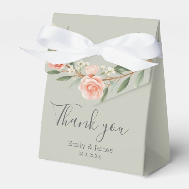 Caixinha De Lembrancinhas Fraqueza rosa, romântica (Frente)