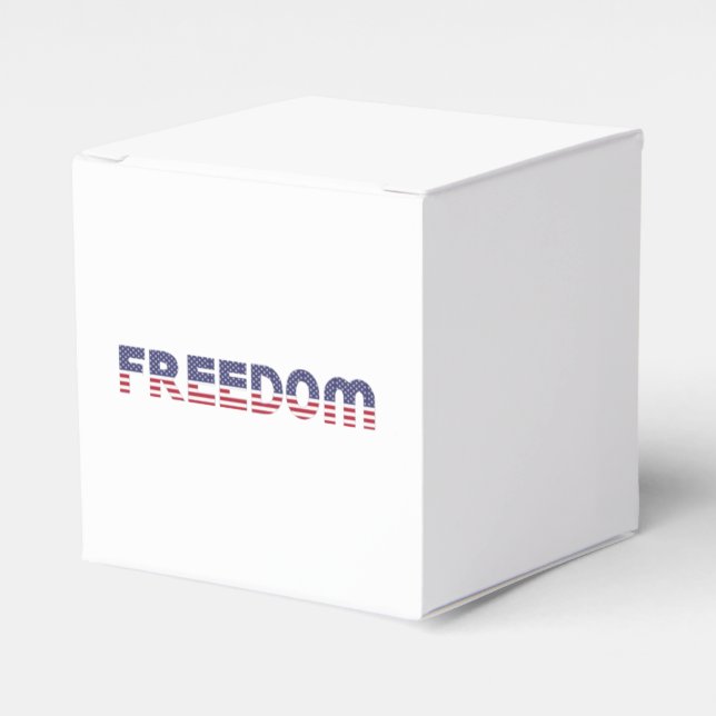 Caixinha De Lembrancinhas Freedom American Flag for Patriotic & Liberty Gift (Frente)