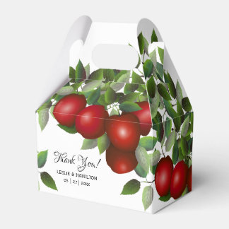 Caixinha De Lembrancinhas Fruta de Maçãs Vermelhas Modernas | Casa de Favor