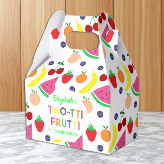 Caixinha De Lembrancinhas Fruta Dois-tti Frutti 2º Aniversário (Criador carregado)