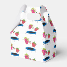 Fruta Pulando Em Trampoline