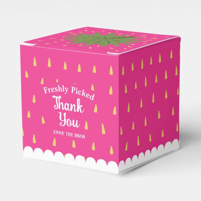 Caixinha De Lembrancinhas Fruta Strawberry (Frente)