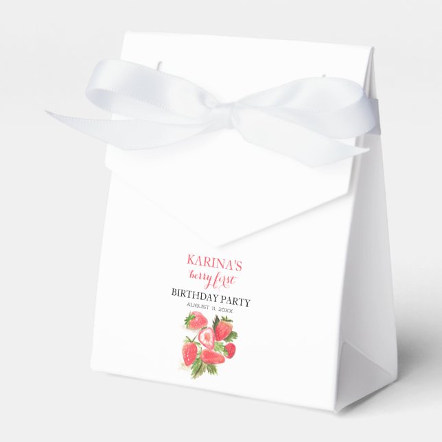 Caixinha De Lembrancinhas Fruta Strawberry primeiro aniversario Summer (Frente)