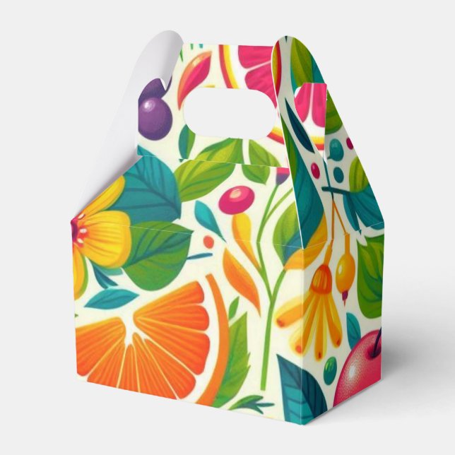 Caixinha De Lembrancinhas Frutas coloridas (Frente)