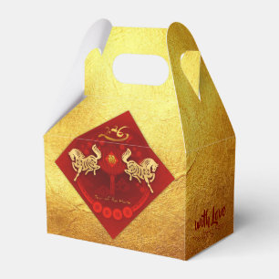 Caixinha De Lembrancinhas FU Chinês FU Luck Lantern Horse Year Party GFB01