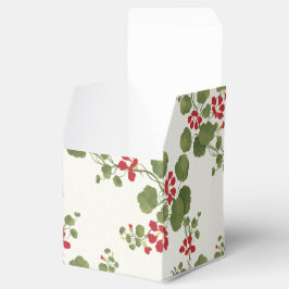 Caixinha De Lembrancinhas Fundo Red Nasturtium Cream