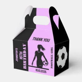 Caixinha De Lembrancinhas Futebol Girl, jogador de futebol presente, anivers