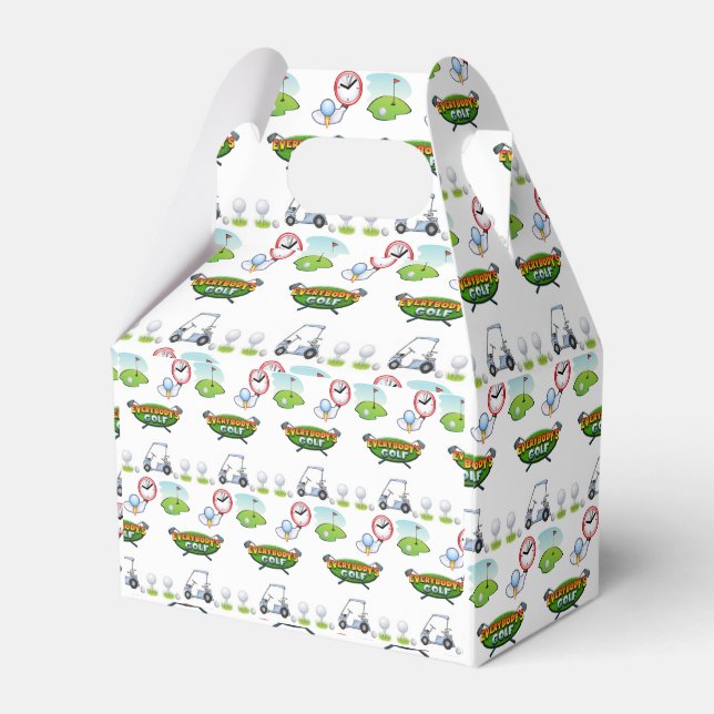 Caixinha De Lembrancinhas Gable Favor Box Sports (Frente)