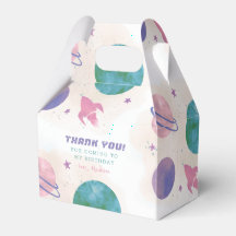 Galaxy Outter Space Girly Obrigado Aniversário