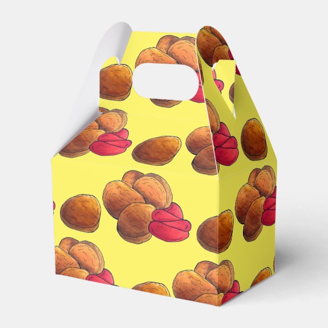 Caixinha De Lembrancinhas Galinhas Nuggets com Ketchup Comida Foodie (Frente)